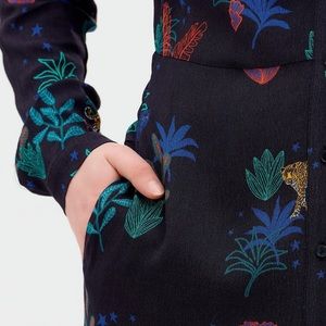 Clarissa Night Leopard Shirtdress resembles Farm Rio